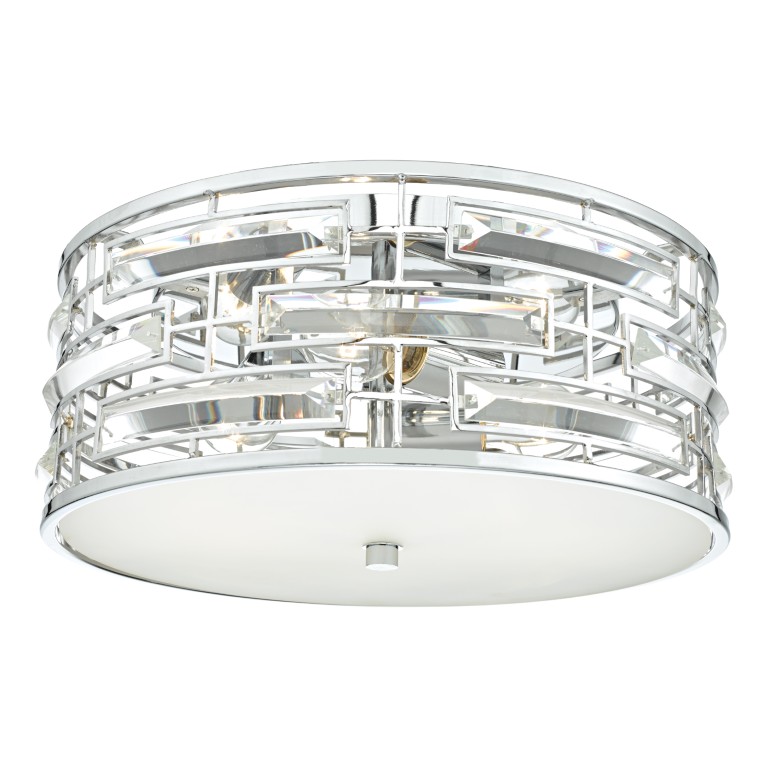 Dar Lighting   Seville 2 Light Wall Light Crystal Polished Chrome in Size 2, BrandAlley