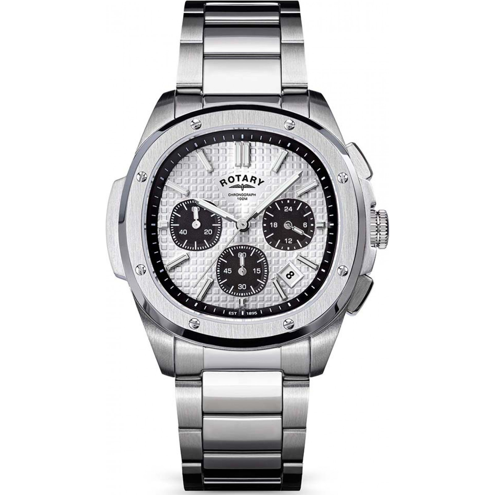 Rotary Men's   Silver Rgb10031-07  Apex 100 Watch , BrandAlley