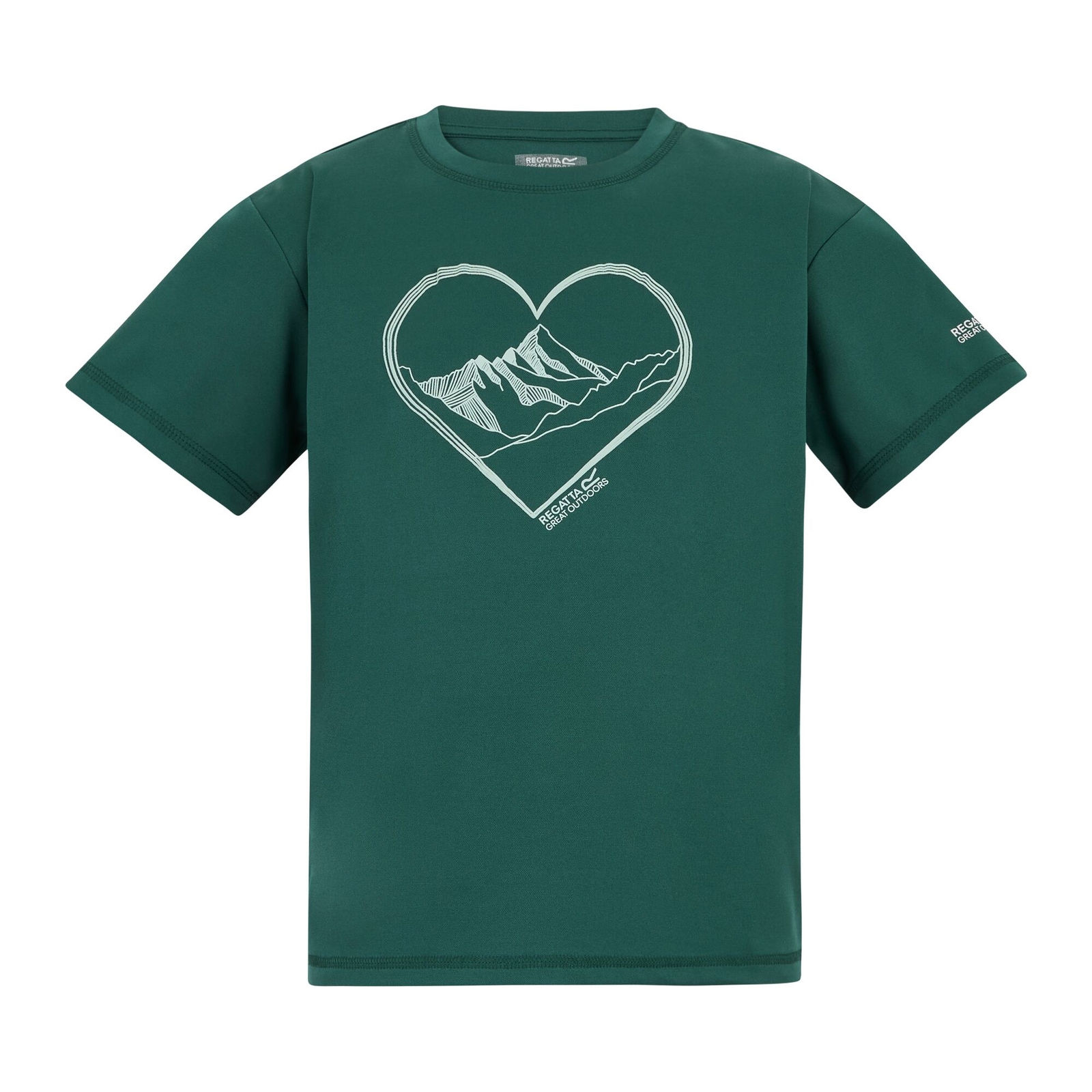 Regatta Boys   Green T-Shirt Aria Polyester Mediterranean in Size 11/12 Years, BrandAlley