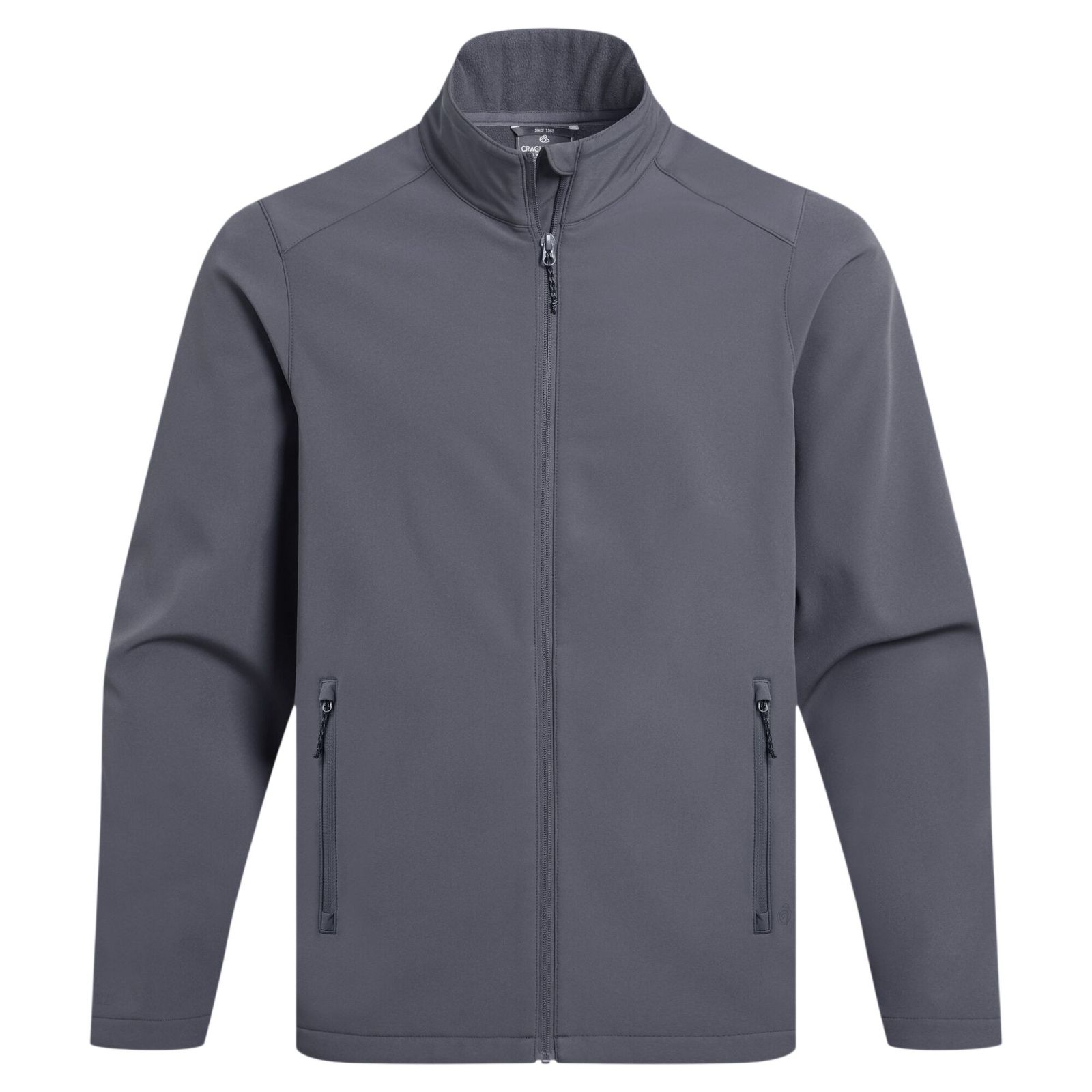 Craghoppers Men's  Soft Shell Jacket Expert Basecamp II Recycled Polyester Carbon Grey in Size L, BrandAlley