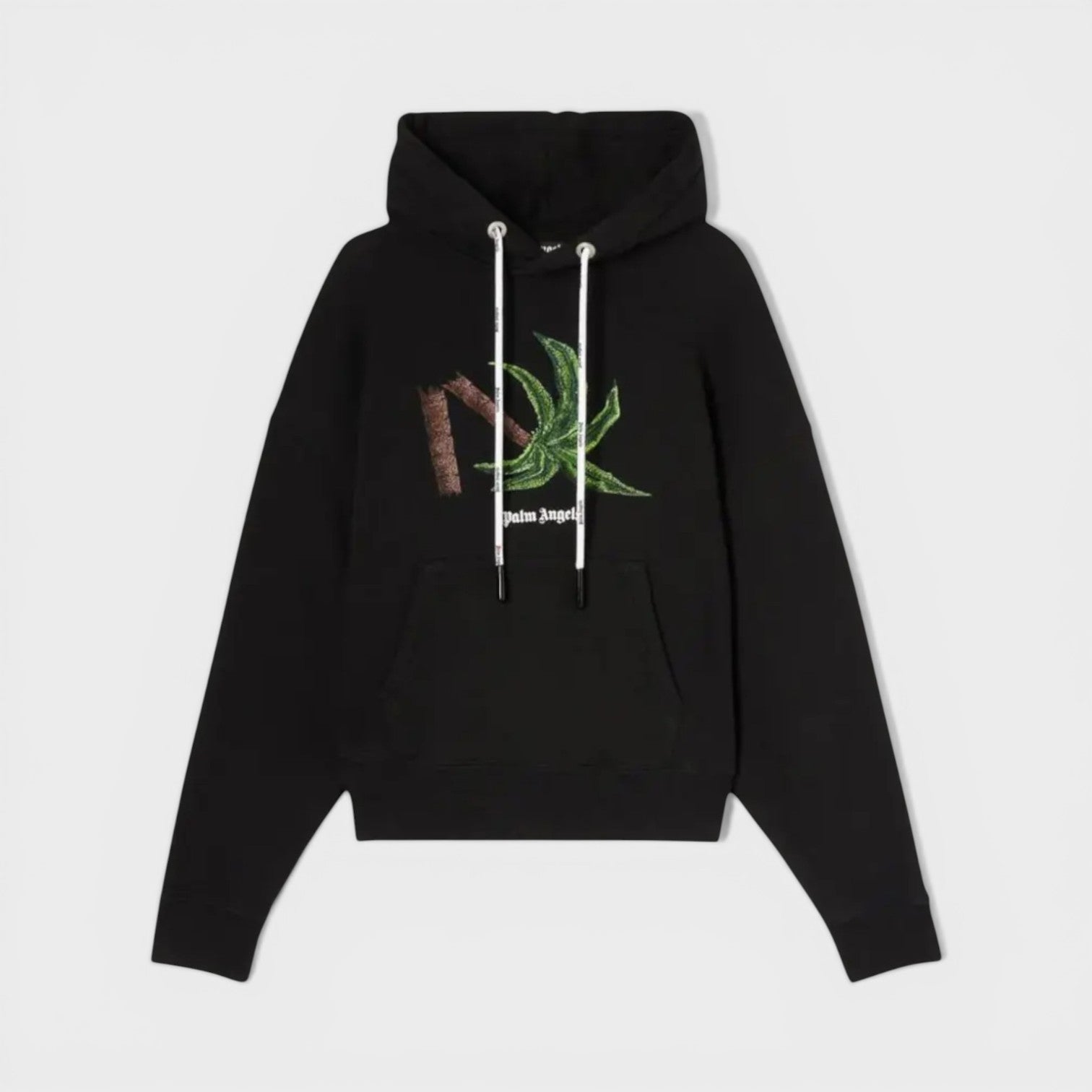 Palm Angels Men's   Black Broken Palm Hoodie in Size XXS, BrandAlley