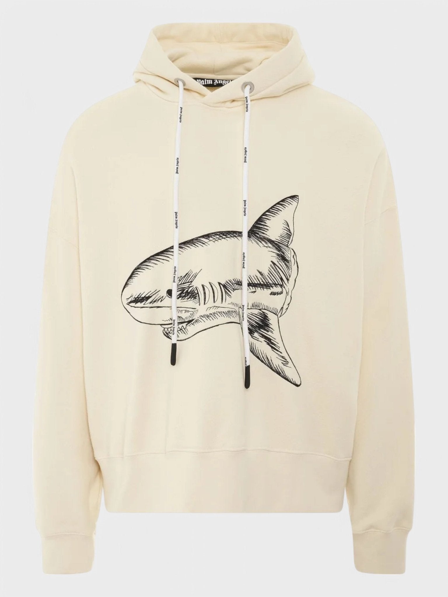 Palm Angels Men's  Split Shark Hoodie Butter/Black in Size XS, BrandAlley