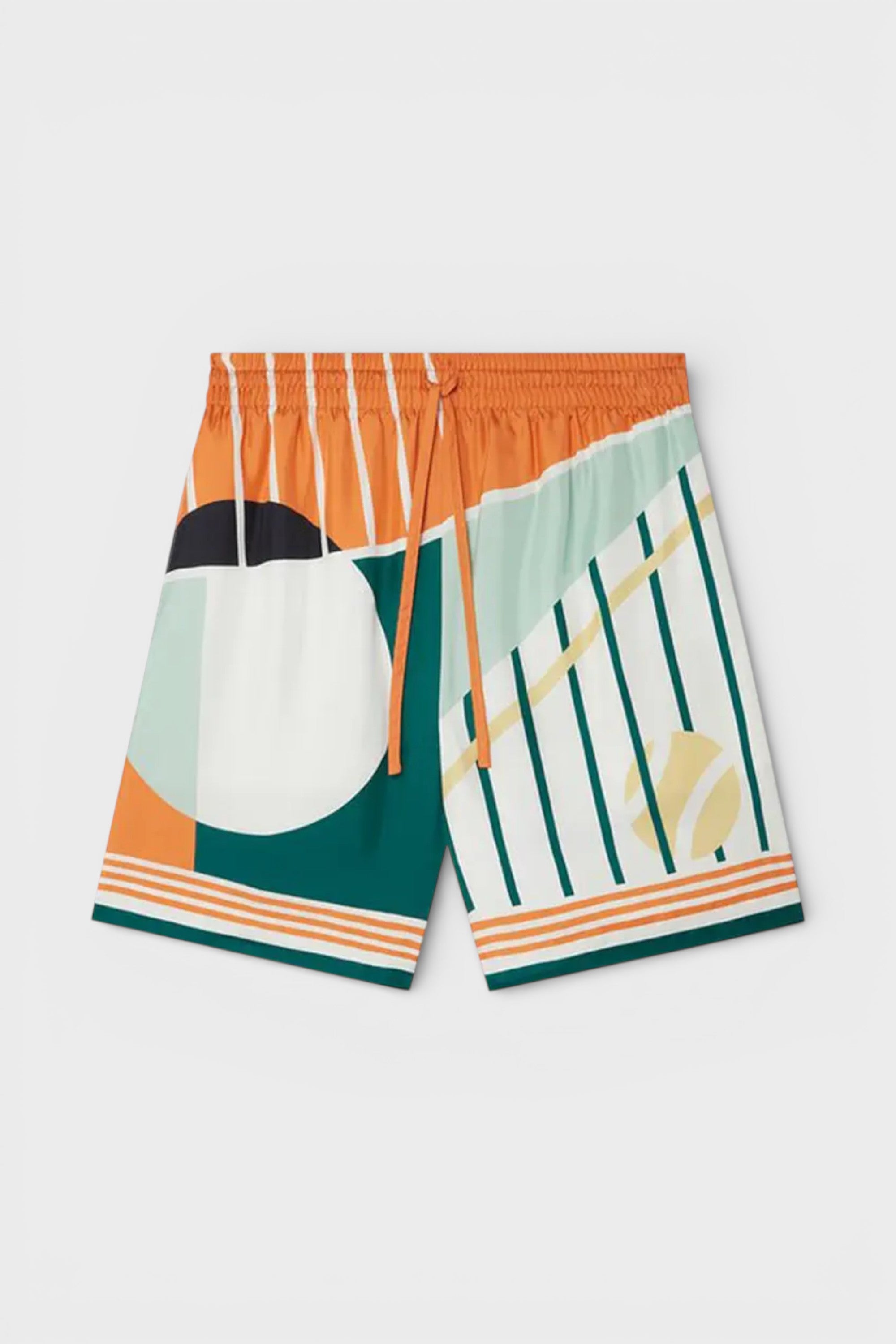 Casablanca Men's    Drawstring Silk Shorts Court Abstrait in Size S, BrandAlley