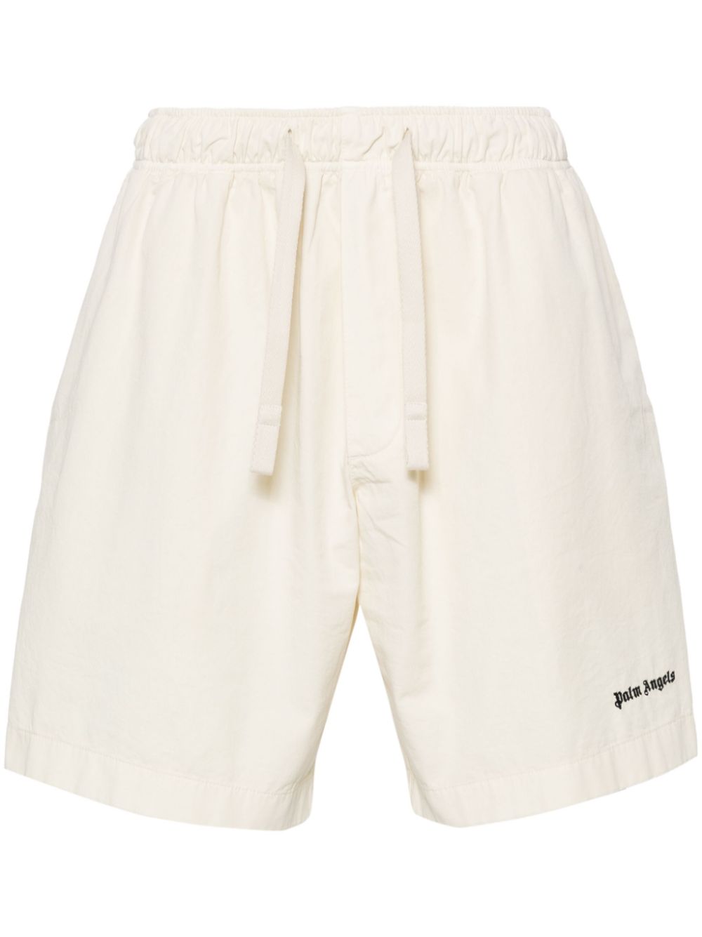 Palm Angels Men's   White Monogram Studded Sweatshorts in Size M, BrandAlley