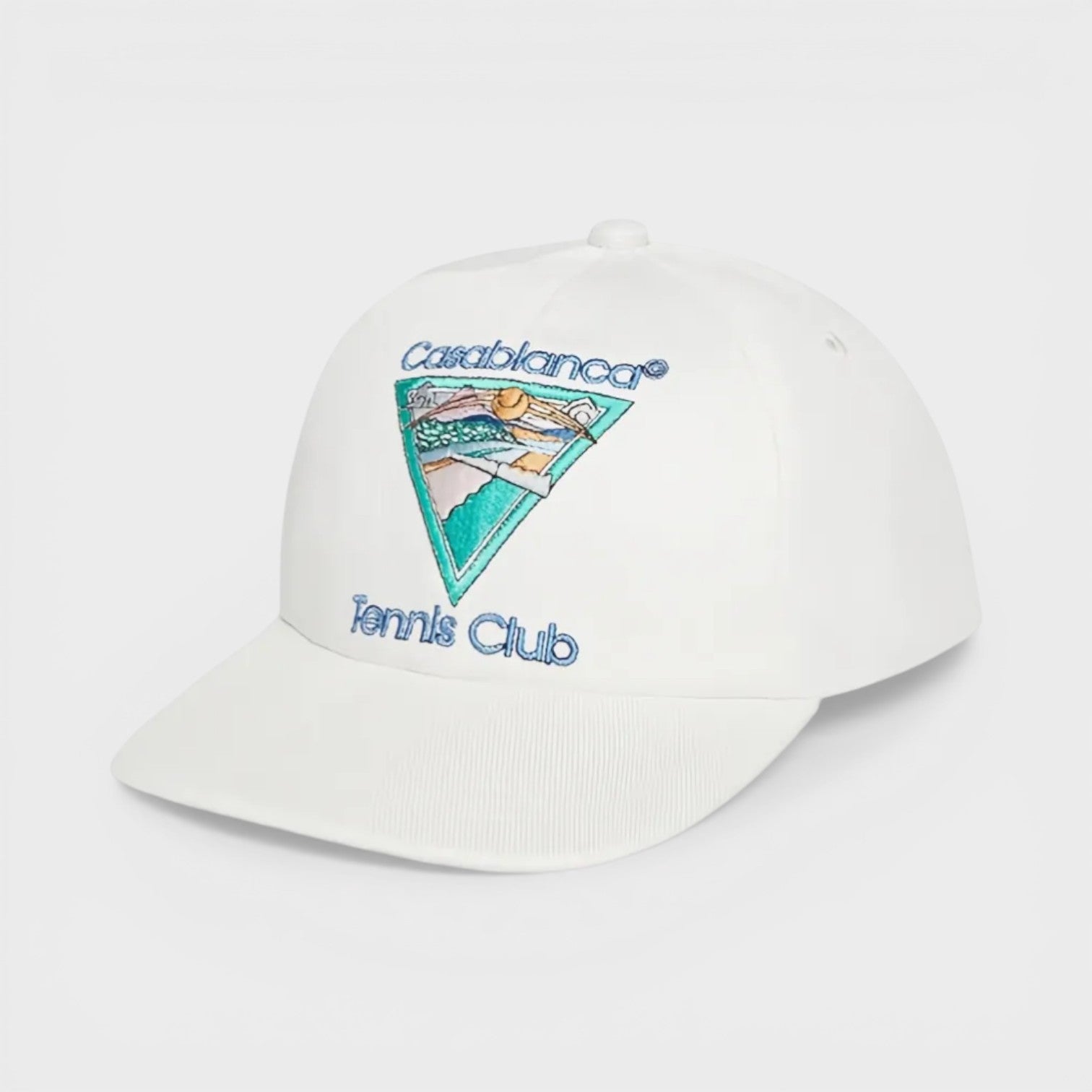 Casablanca Men's  Embroidered Cap Tennis Club Icon Off-White , BrandAlley