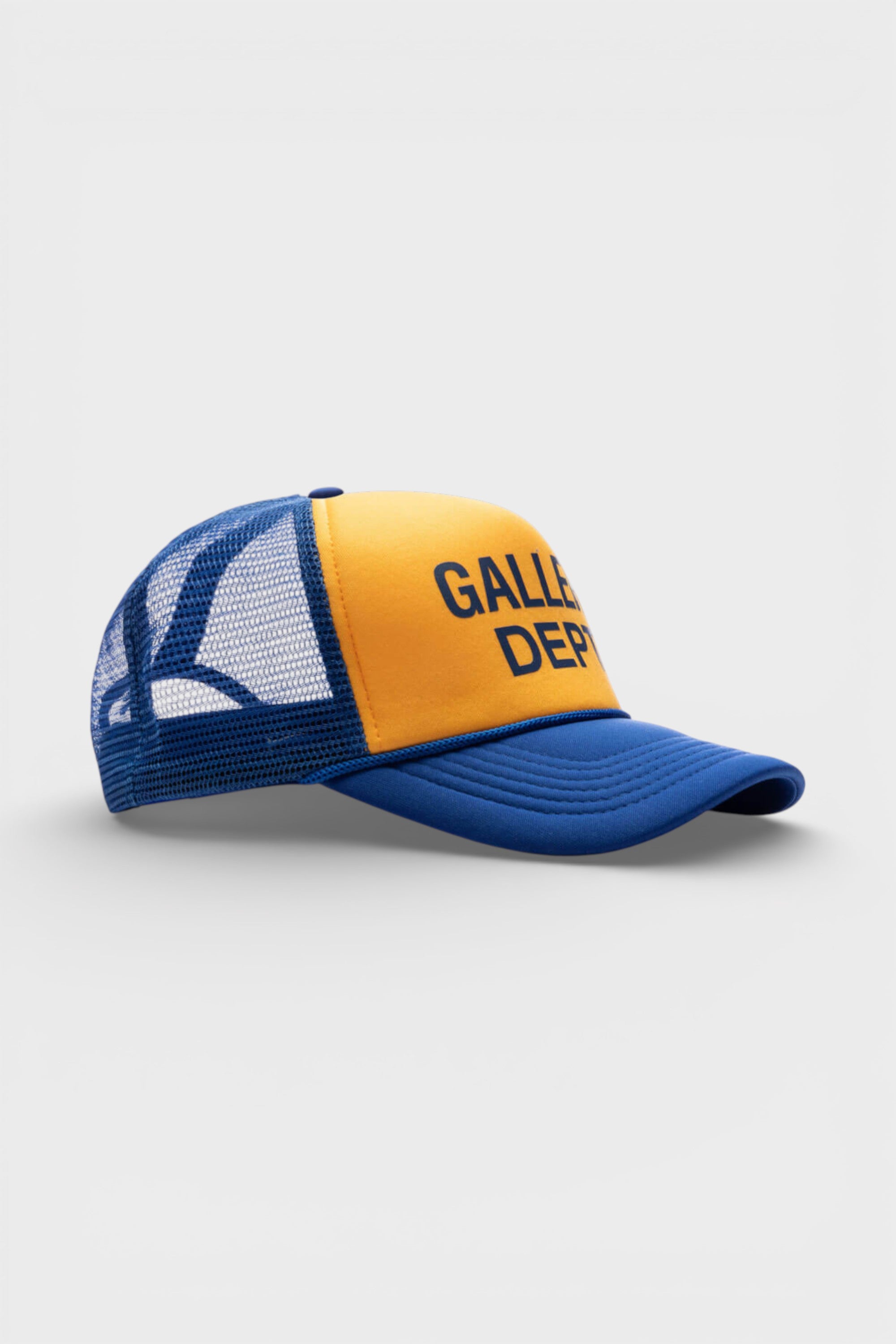Gallery Dept Men's  GD Logo Trucker Yellow Navy , BrandAlley