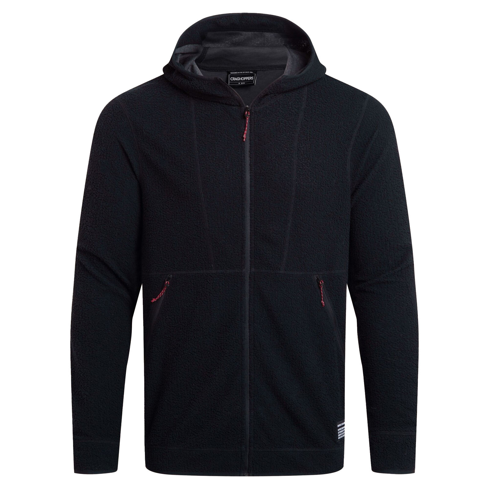 Craghoppers Men's   Black Fleece Jacket Compresslite Recycled Polyester in Size L, BrandAlley