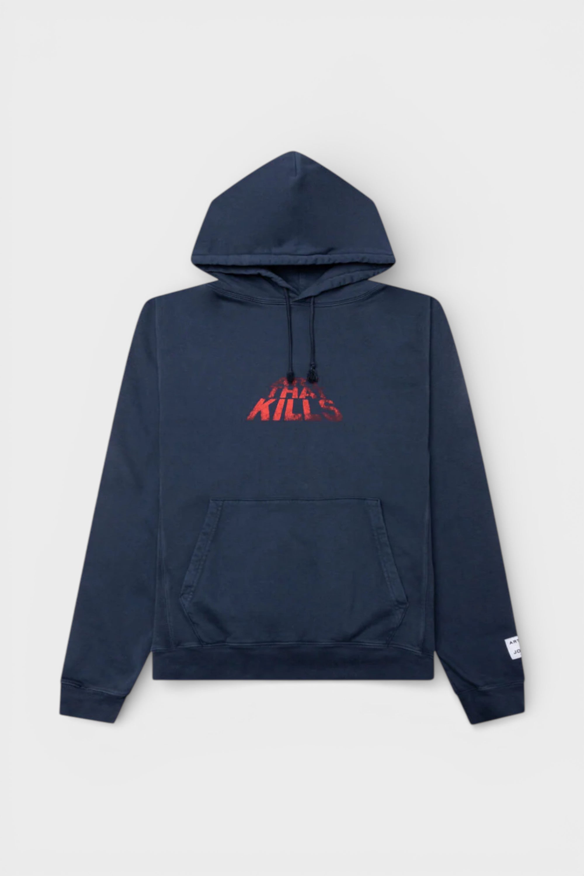 Gallery Dept Men's   Navy Atk Stacked Logo Hoodie in Size S, BrandAlley