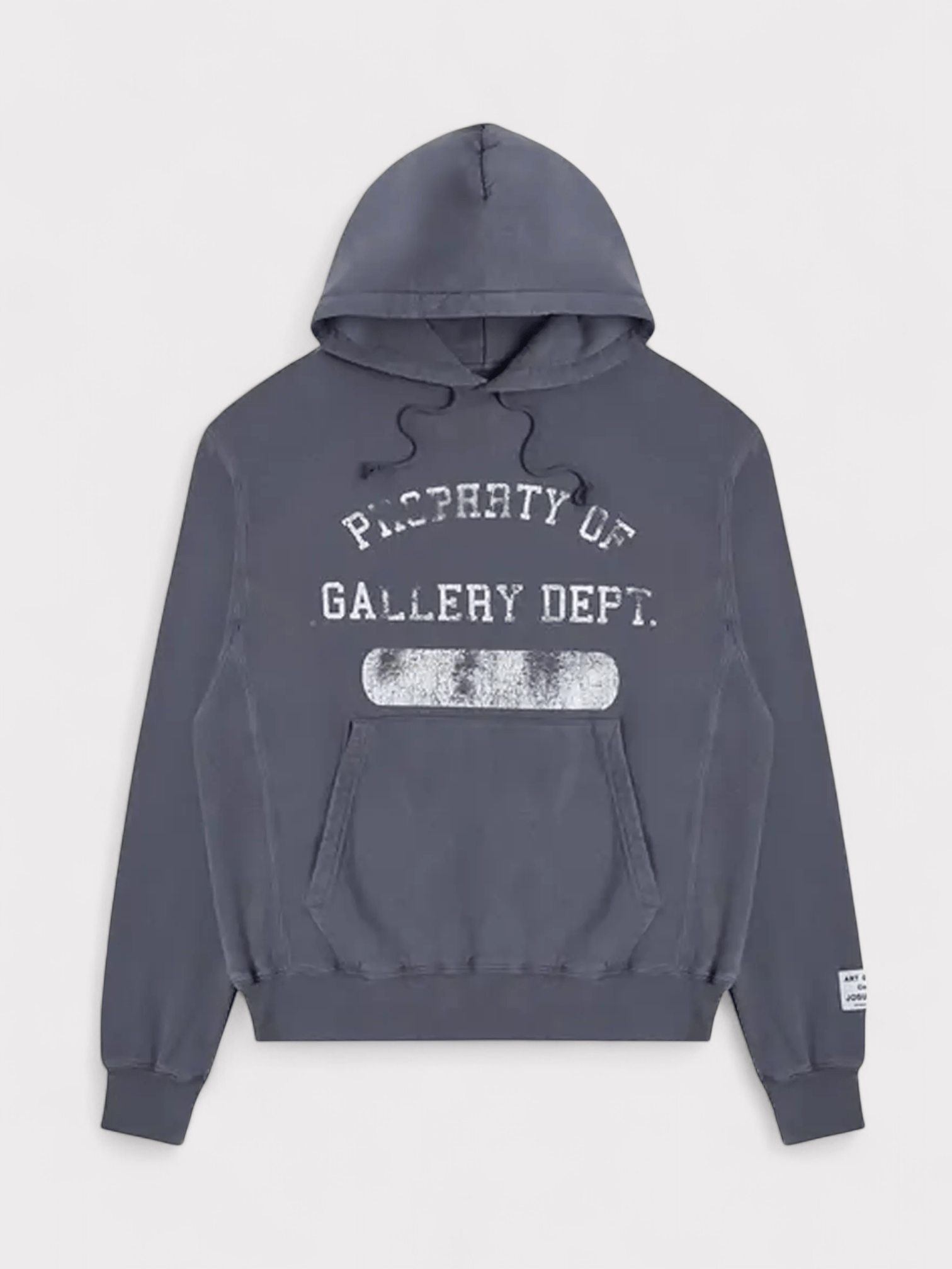 Gallery Dept Men's   Navy Property Of Hoodie Vintage Washed in Size XXL, BrandAlley