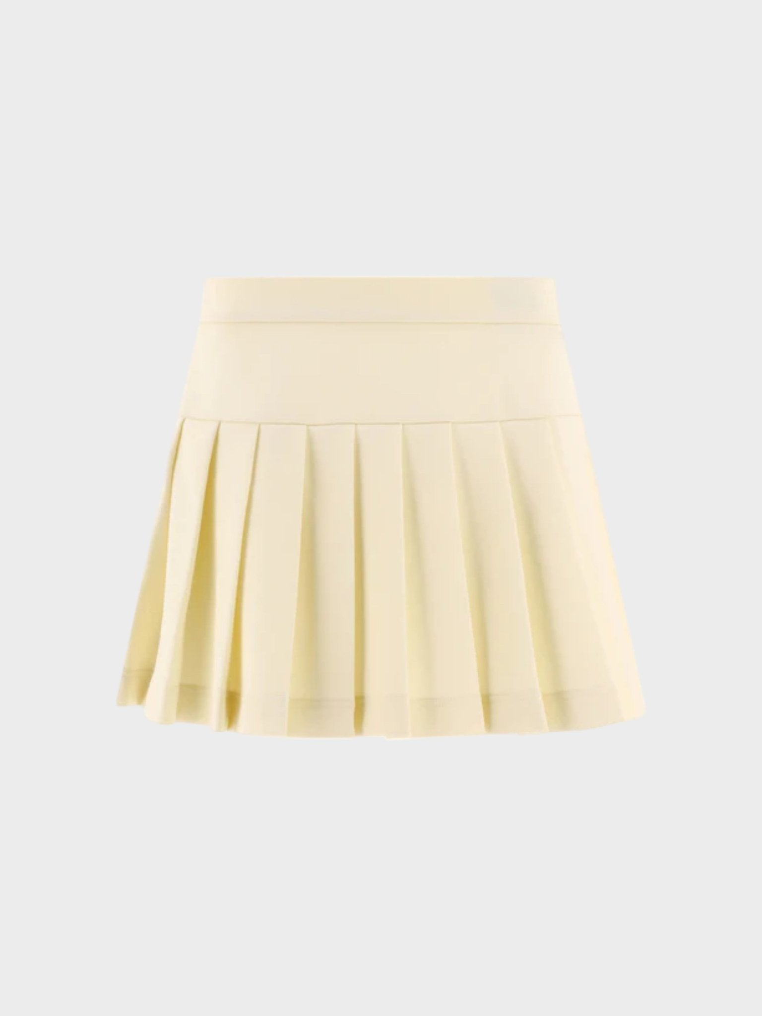 Palm Angels Women's   White Pleated Mini Skirt in Size XL, BrandAlley