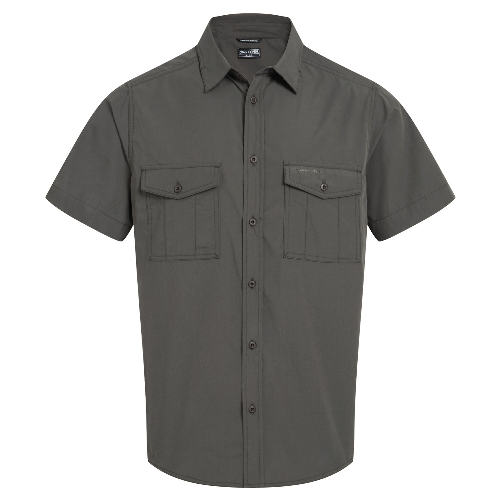 Craghoppers Men's   Green Shirt Kiwi Ii Recycled Polyester Cedar in Size 3XL, BrandAlley