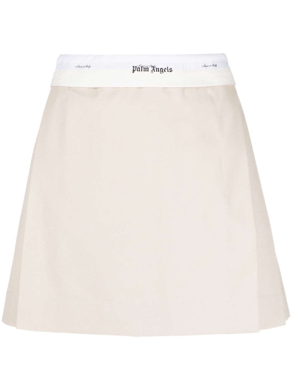 Palm Angels Women's  Reversed Waistband Chino Skirt Beige in Size XXS, BrandAlley