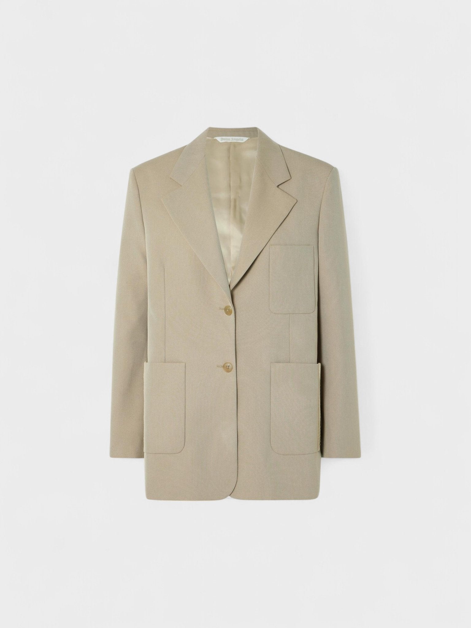 Palm Angels Women's  Knit Tape Blazer Beige in Size XS, BrandAlley