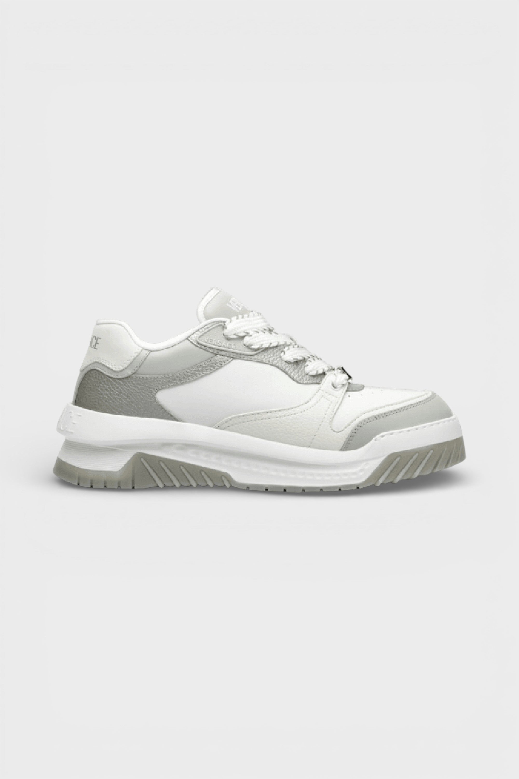 Versace Men's    Greca Odissea Sneaker Grey White in Size 12.5, BrandAlley