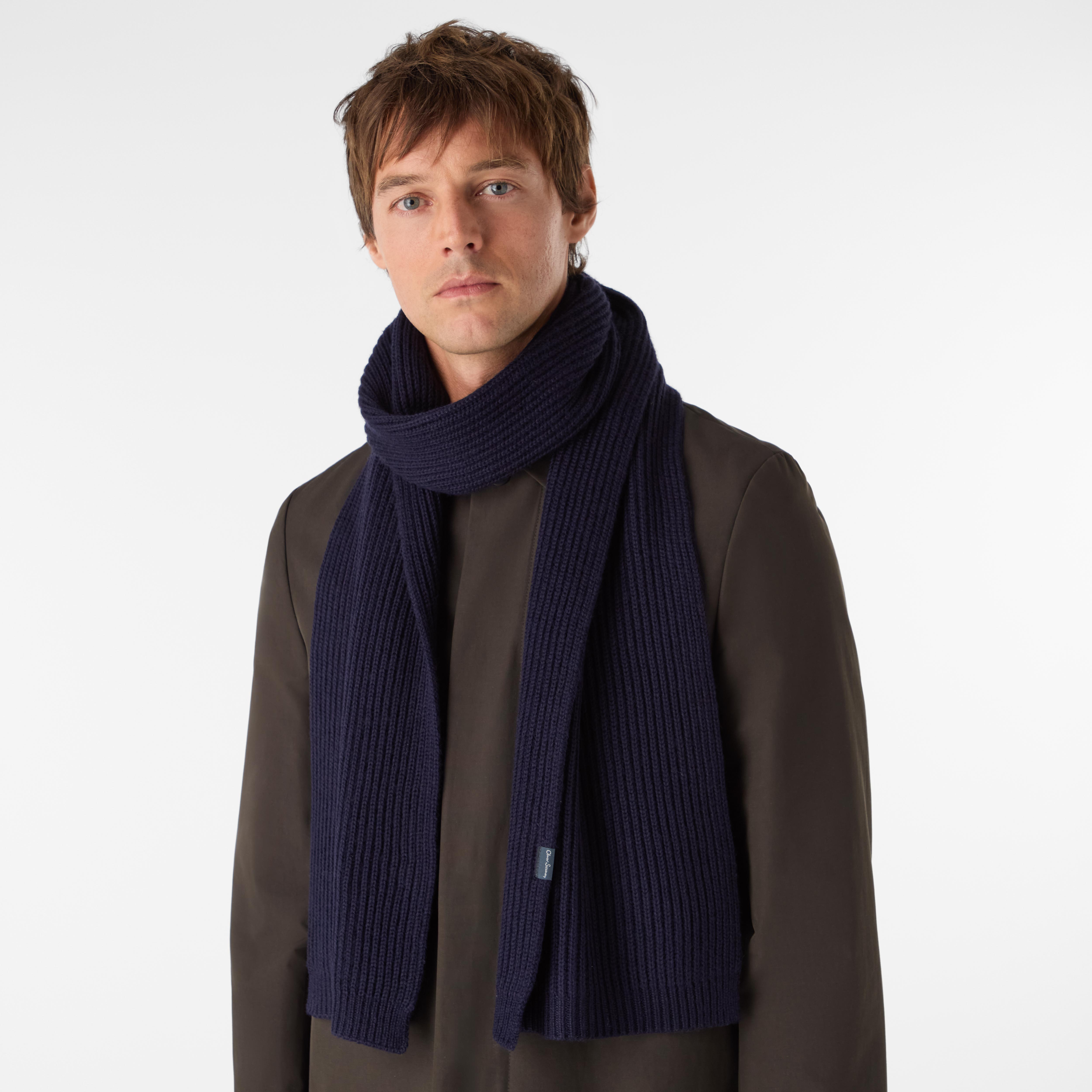 Oliver Sweeney Men's  Wool Blend Ribbed Scarf , BrandAlley