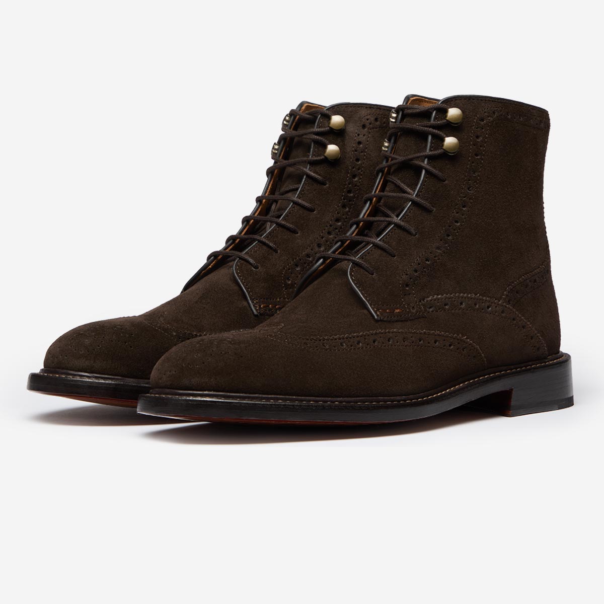 Oliver Sweeney Men's  Calf Suede Brogue Boots in Size 8, BrandAlley