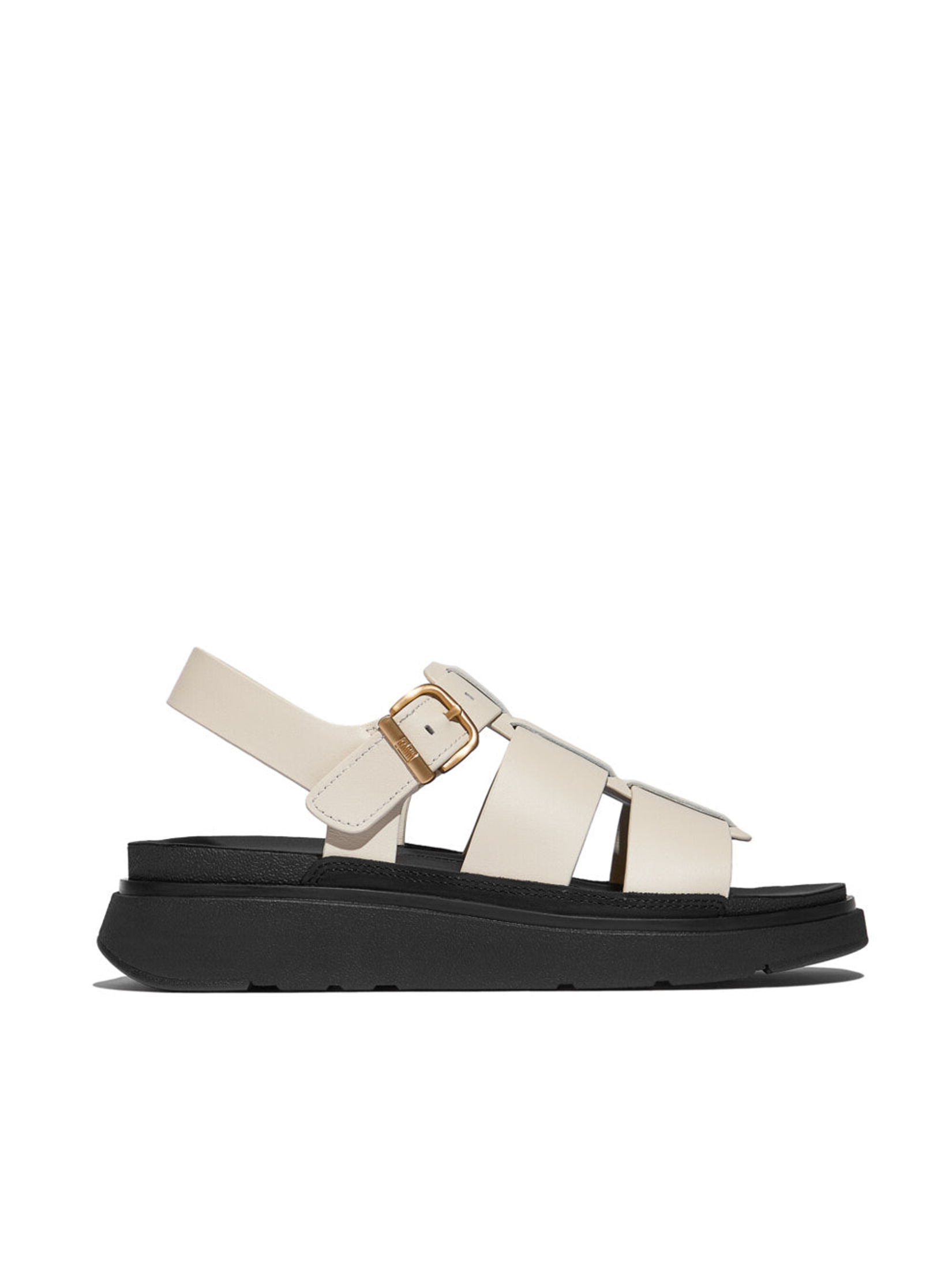 FitFlop Women's  Light Brown Gen-ff Leather Heeled Sandals in Size 6, BrandAlley
