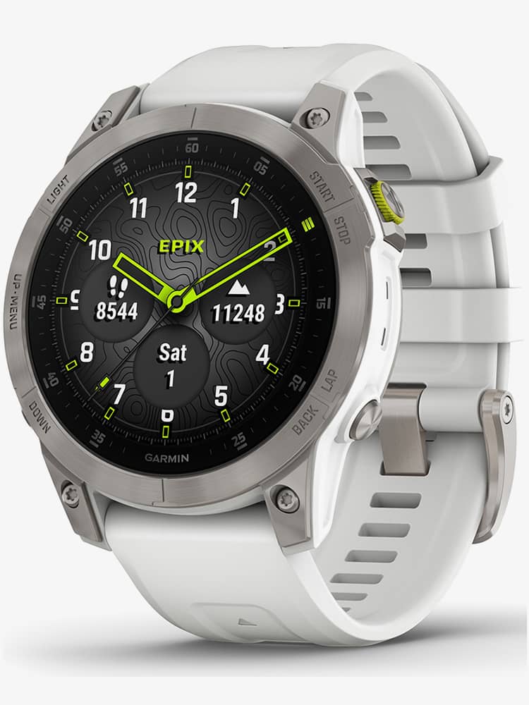 Garmin Men's   Epix2 47mm Titanium Silver Case Smartwatch 010-02582-21 , BrandAlley