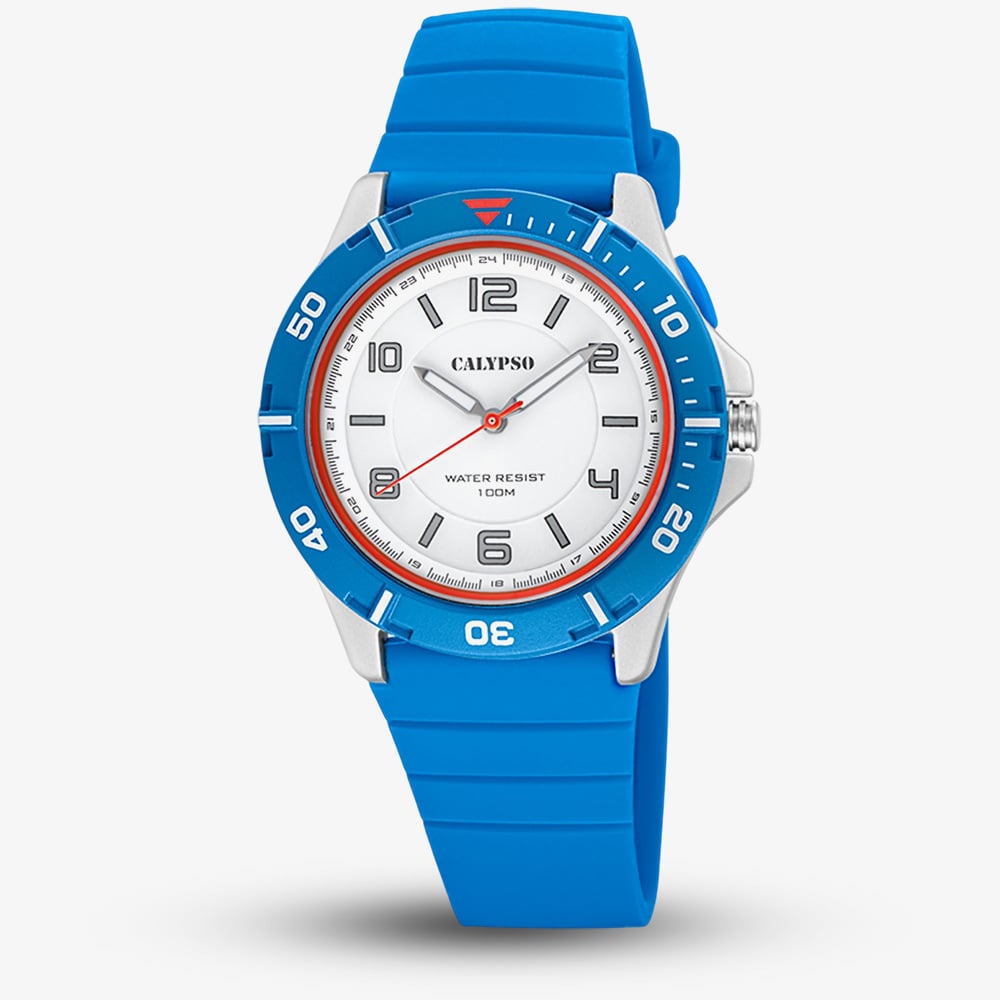 Calypso Women's   Sweet Time Blue Rubber Strap Watch K5857/2 , BrandAlley