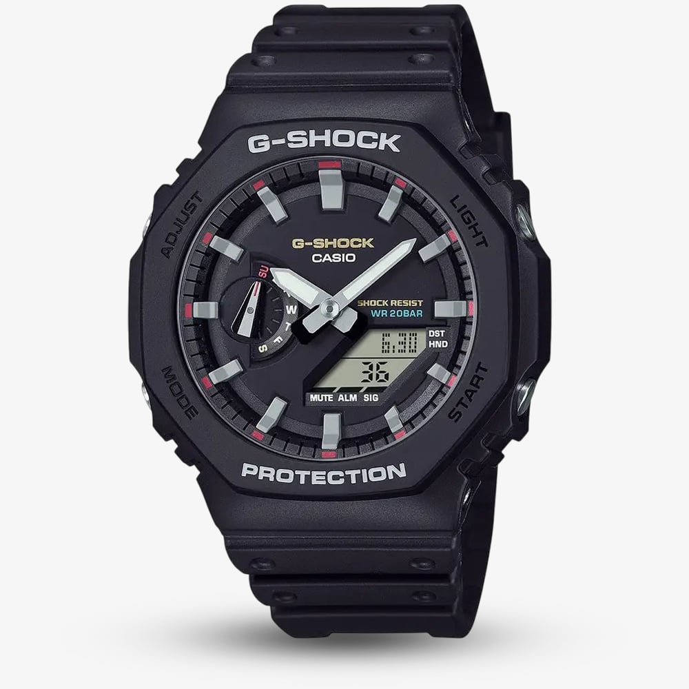 Casio Men's  G-Shock  Black Duo Display Watch GA-2100RL-1AER , BrandAlley