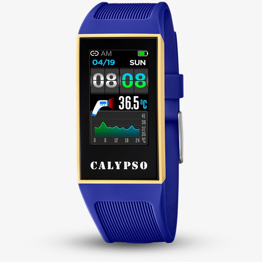 Calypso Women's  Ladies Blue Rubber Strap Smart Watch K8502/2 , BrandAlley