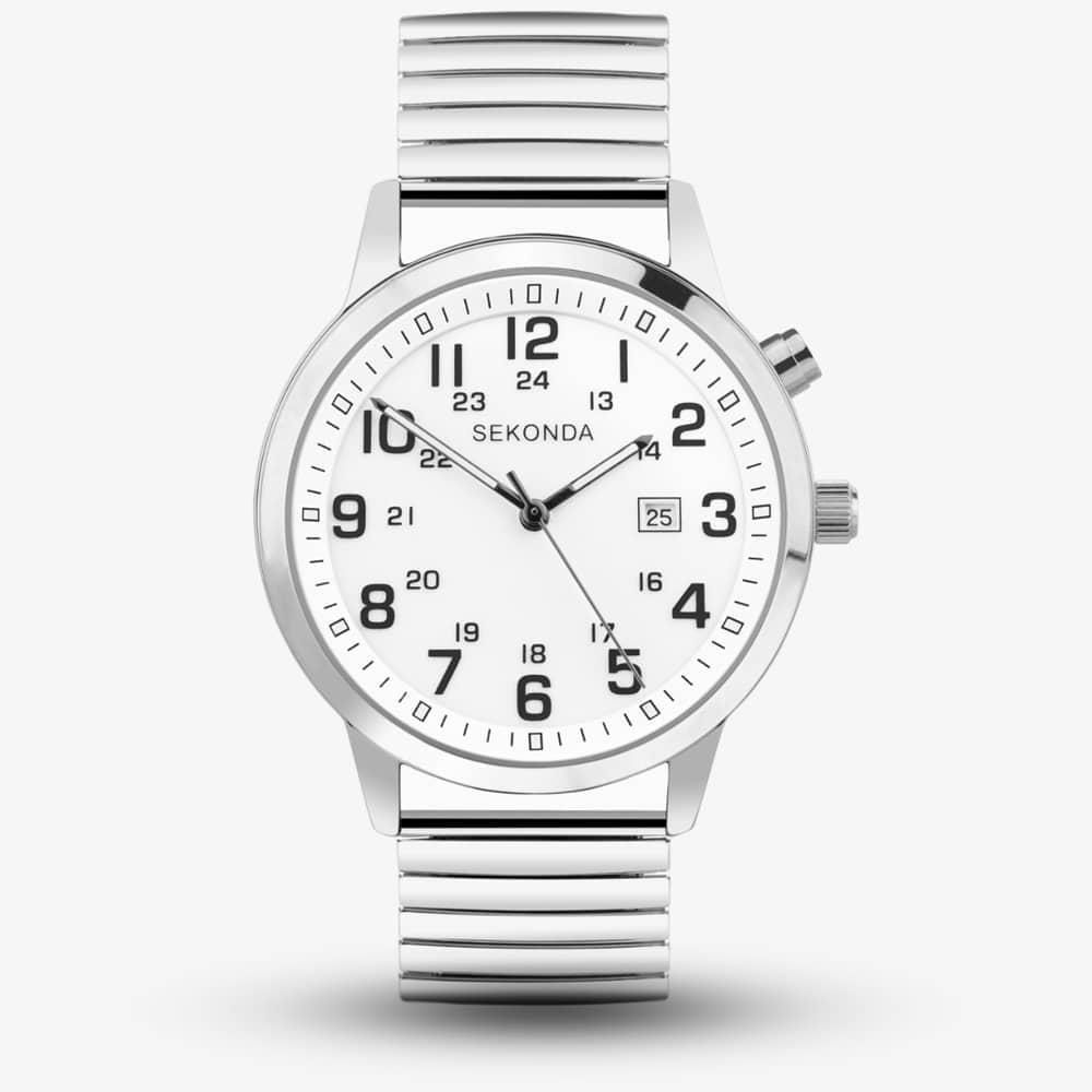 Sekonda Women's  Easy Reader Silver Expandable Watch 30126 , BrandAlley