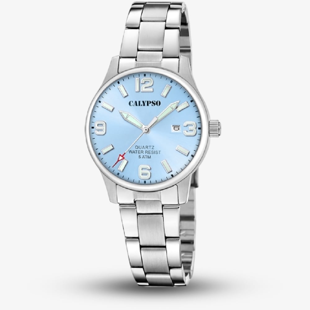 Calypso Women's  Ladies Basic Blue Stainless Steel Watch K5861/6 , BrandAlley