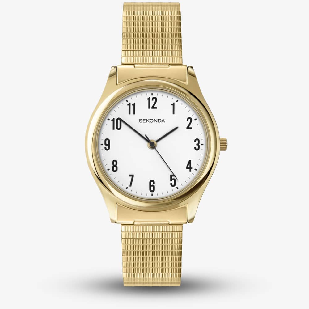 Sekonda Women's  Easy Reader Gold Plated Expandable Bracelet Watch 3752 , BrandAlley
