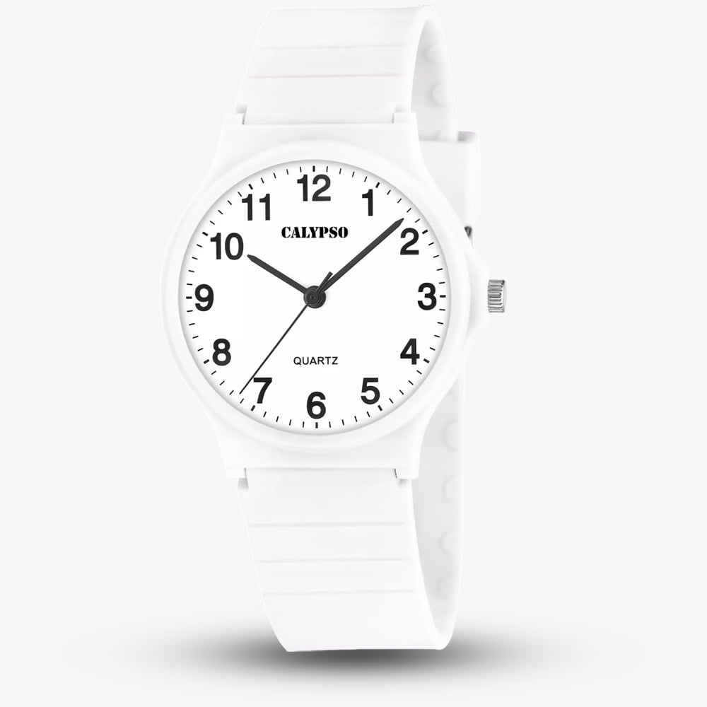 Calypso Boys  Ladies Easy Time White Plastic Strap Watch K5880/1 , BrandAlley