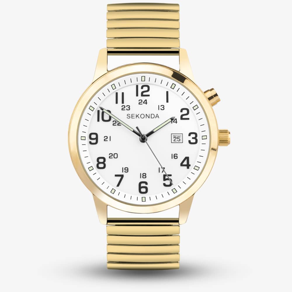 Sekonda Women's  Easy Reader Gold Plated Expandable Watch 30128 , BrandAlley
