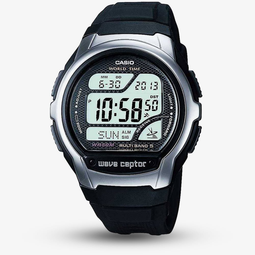 Casio Men's   Collection Wave Ceptor Digital Black Plastic Strap Watch WV-58U-1AVES , BrandAlley