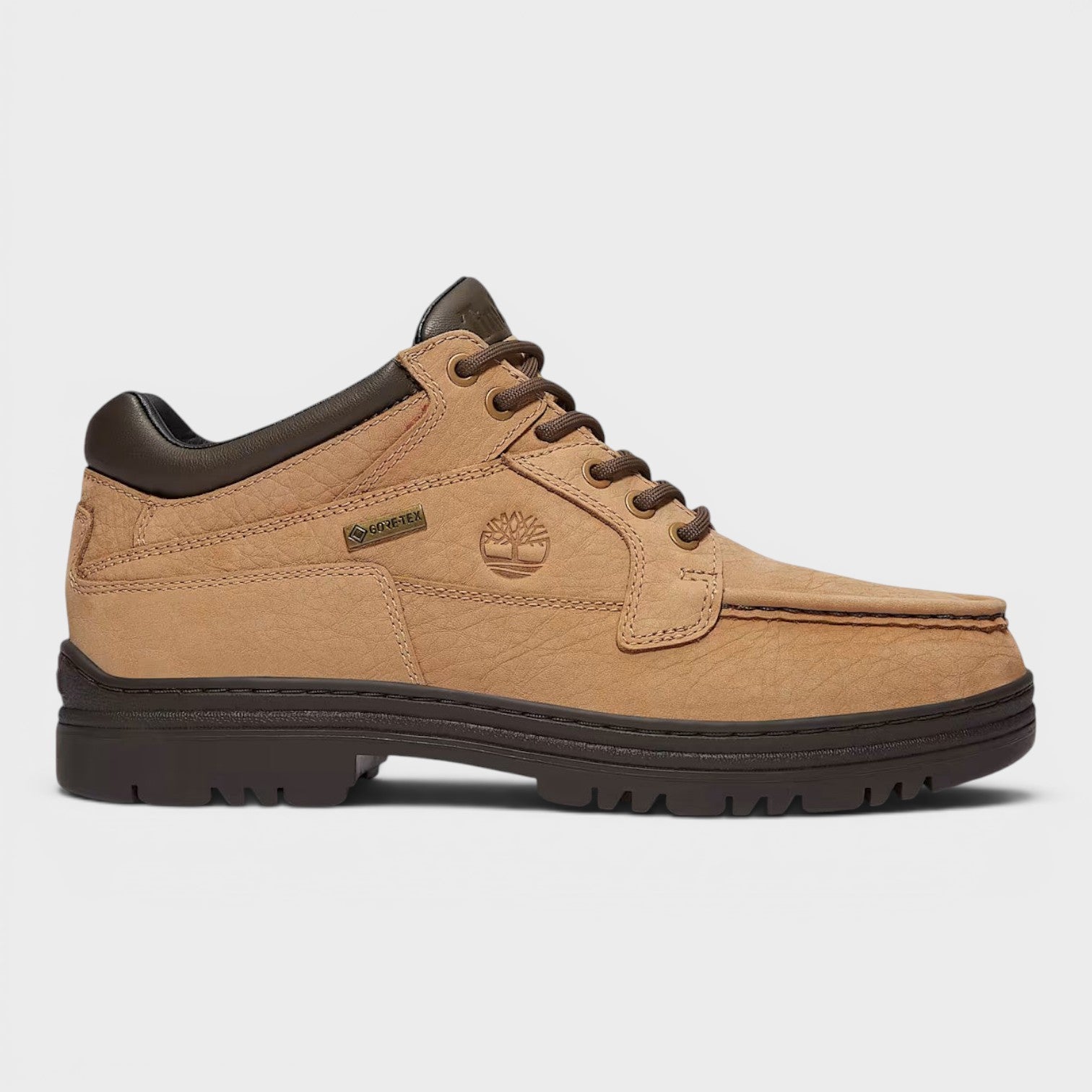 Timberland Men's   Beige Heritage Gore-Tex Boot Dark Brown in Size 8, BrandAlley