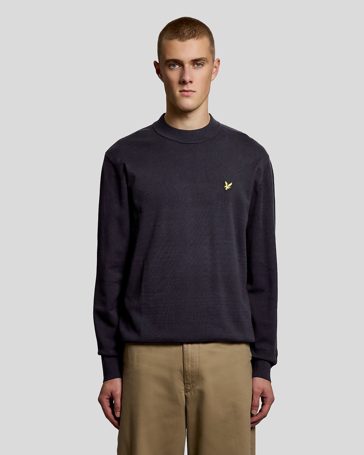 Lyle & Scott Men's  Relaxed Mock Neck Jumper in Size XS, BrandAlley
