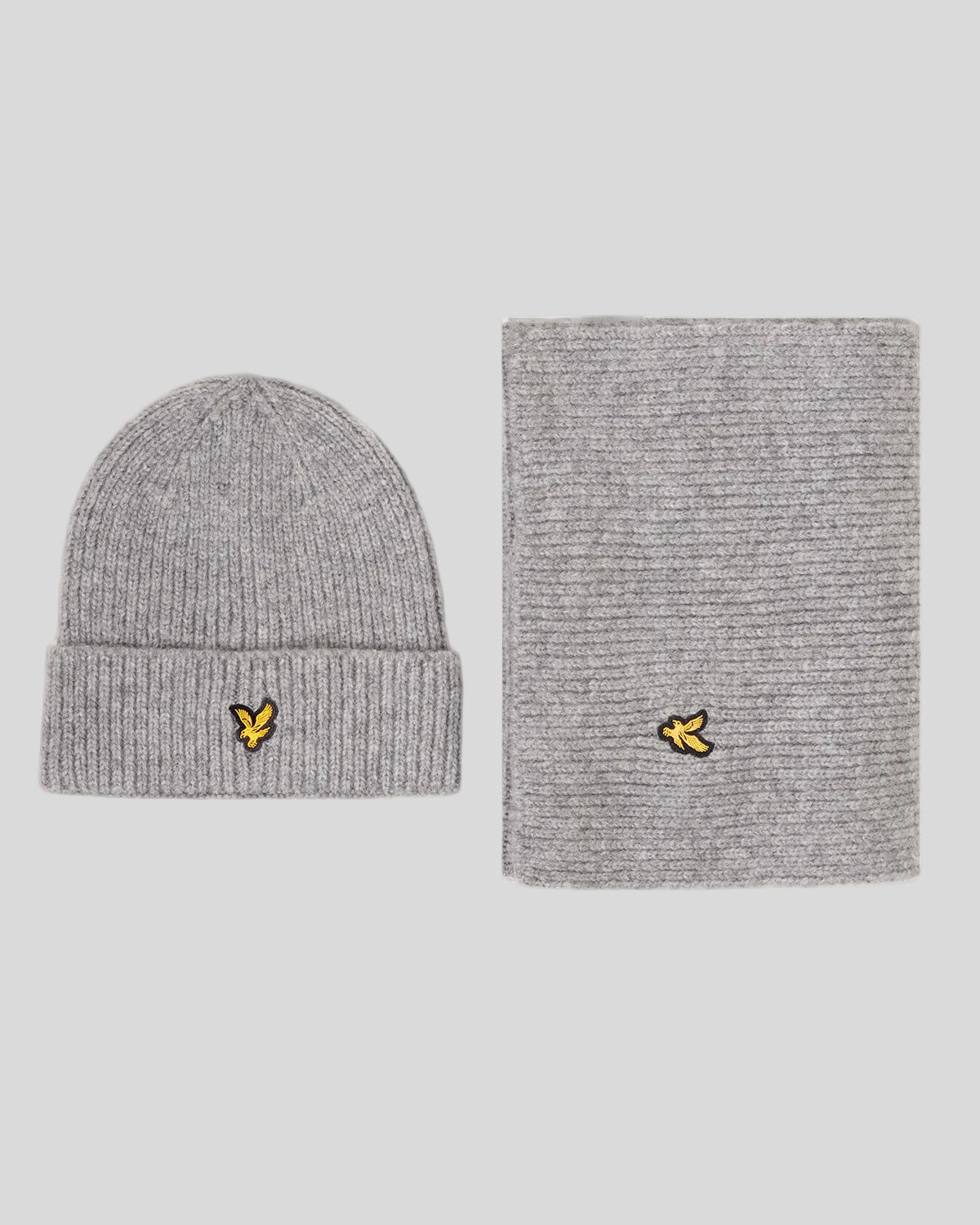 Lyle & Scott Men's  Brushed Scarf and Beanie Set , BrandAlley