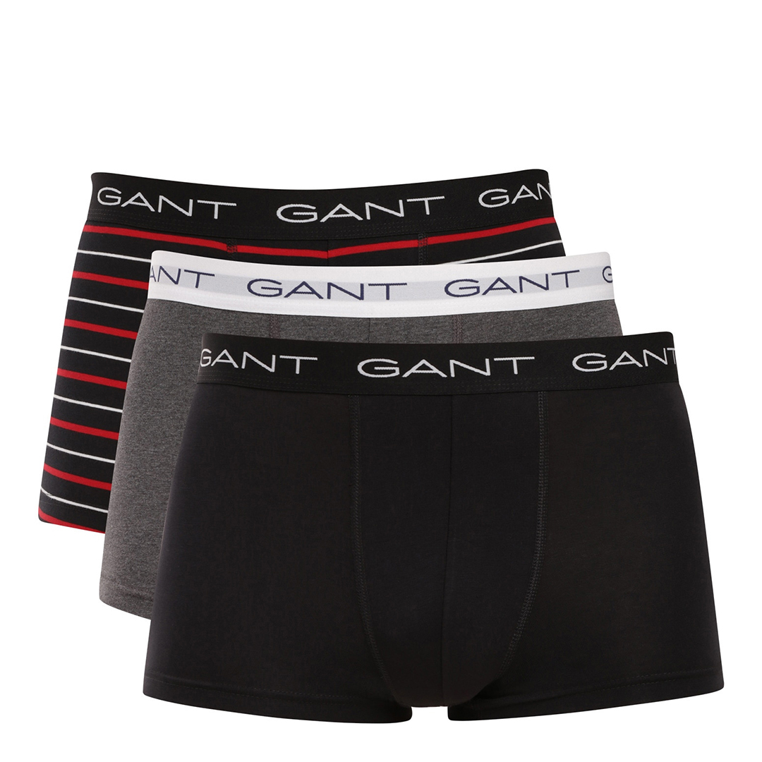 Gant Men's  Black Striped Trunk 3-Pack Gift Box in Size M, BrandAlley