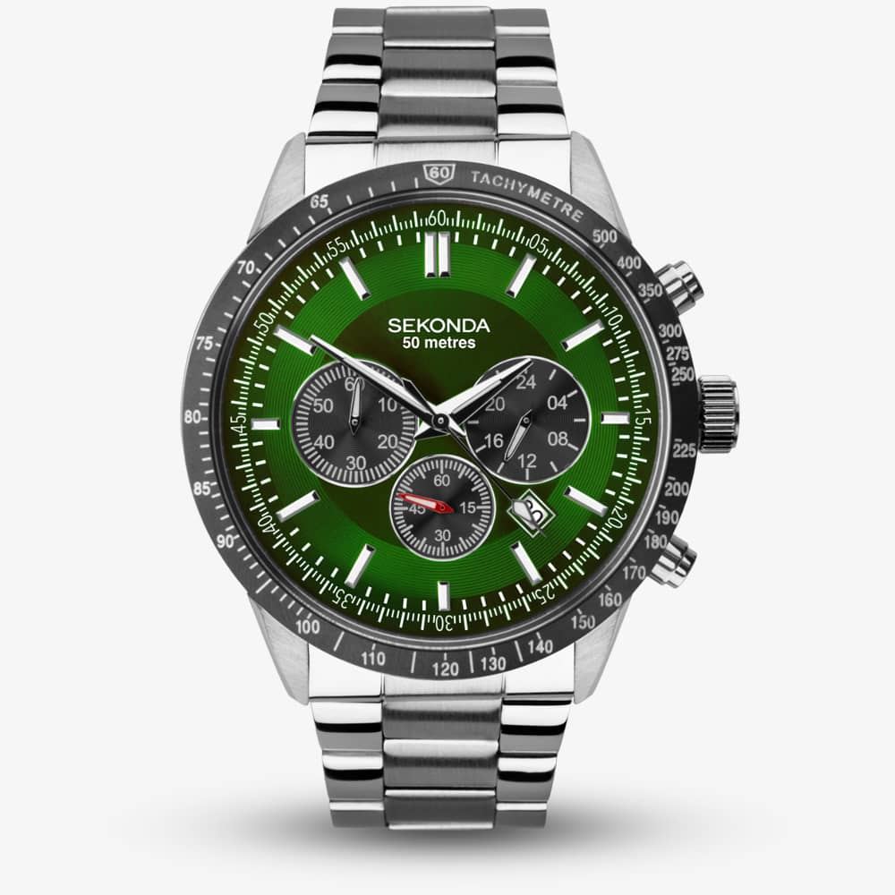 Sekonda Women's   Green Sports Velocity Dial Chronograph Watch 1913 , BrandAlley