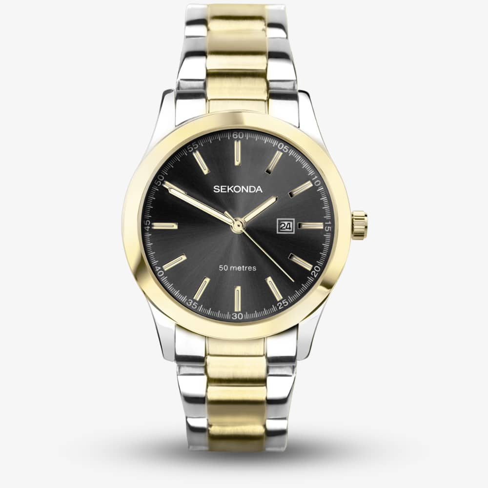 Sekonda Women's   Black Taylor Two Tone Gold Plated Watch 40429 , BrandAlley
