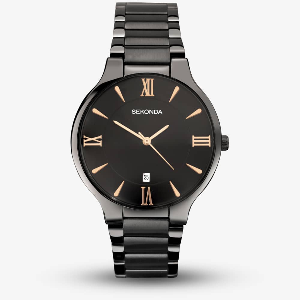 Sekonda Women's   Black Wilson Classic Gunmetal Watch 1934 , BrandAlley