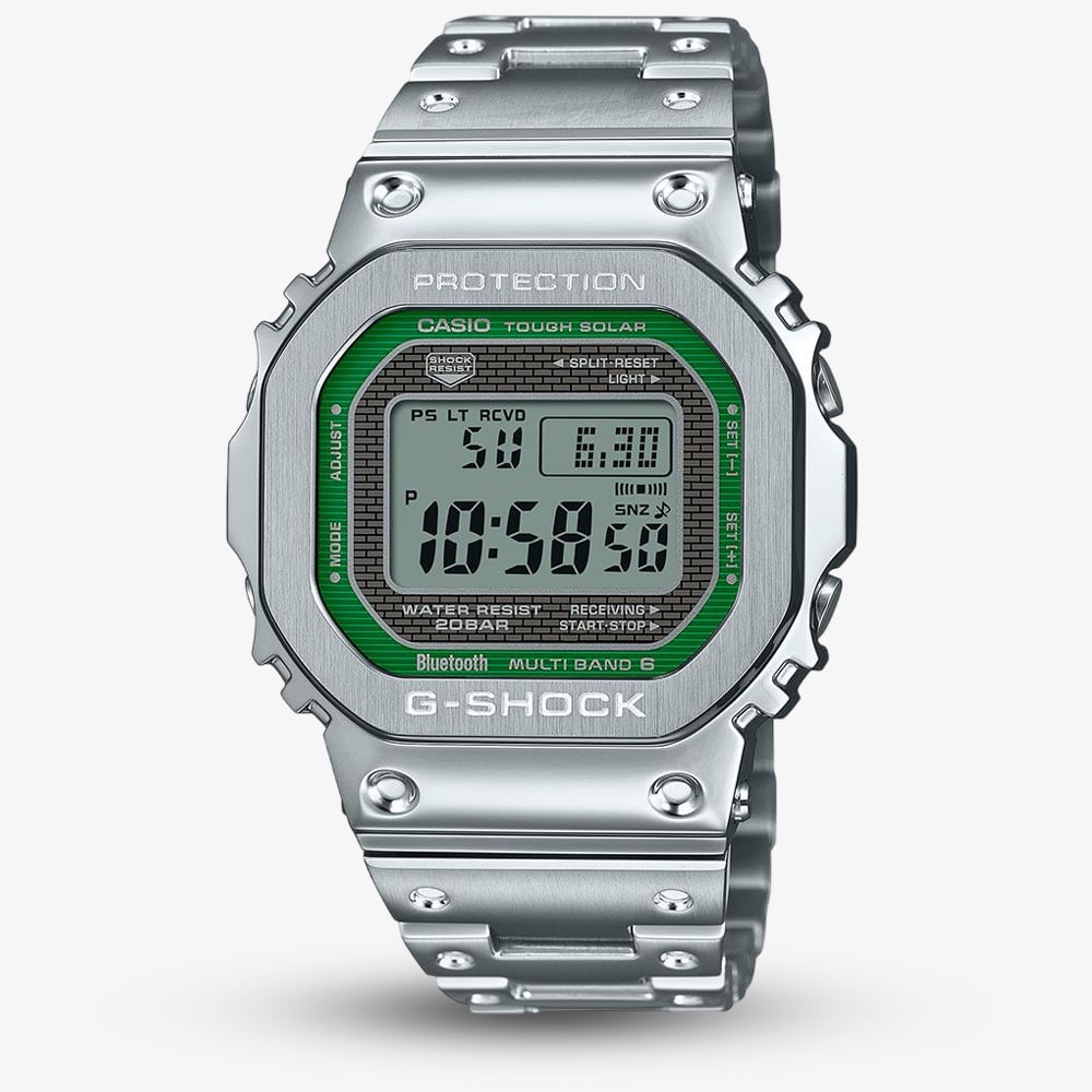 Casio Men's   Silver  G-Shock Full Metal Digital Watch Gmw-B5000d-3Er , BrandAlley