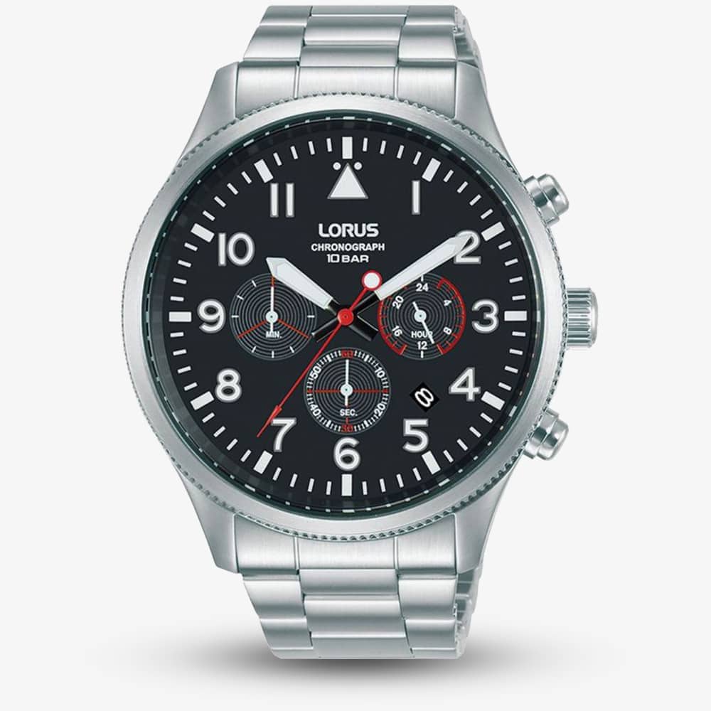 Lorus Men's   Black Dial Chronograph Watch RT363JX9 , BrandAlley