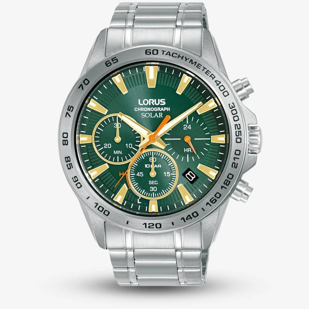 Lorus Men's   Solar Green Chronograph Watch RZ505AX9 , BrandAlley