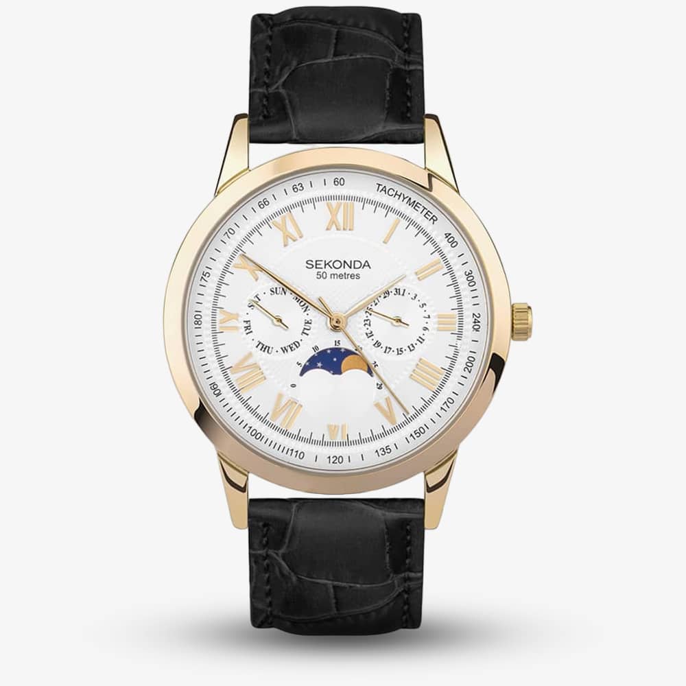 Sekonda Women's  Armstrong Moonphase Gold Plated Watch 30147 , BrandAlley