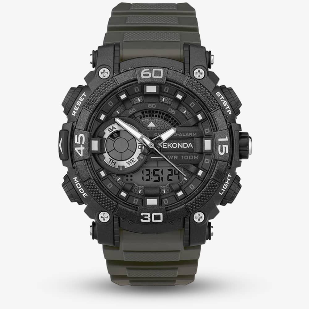 Sekonda Women's  Malvern Dark Grey Rubber Digital Watch 30168 , BrandAlley