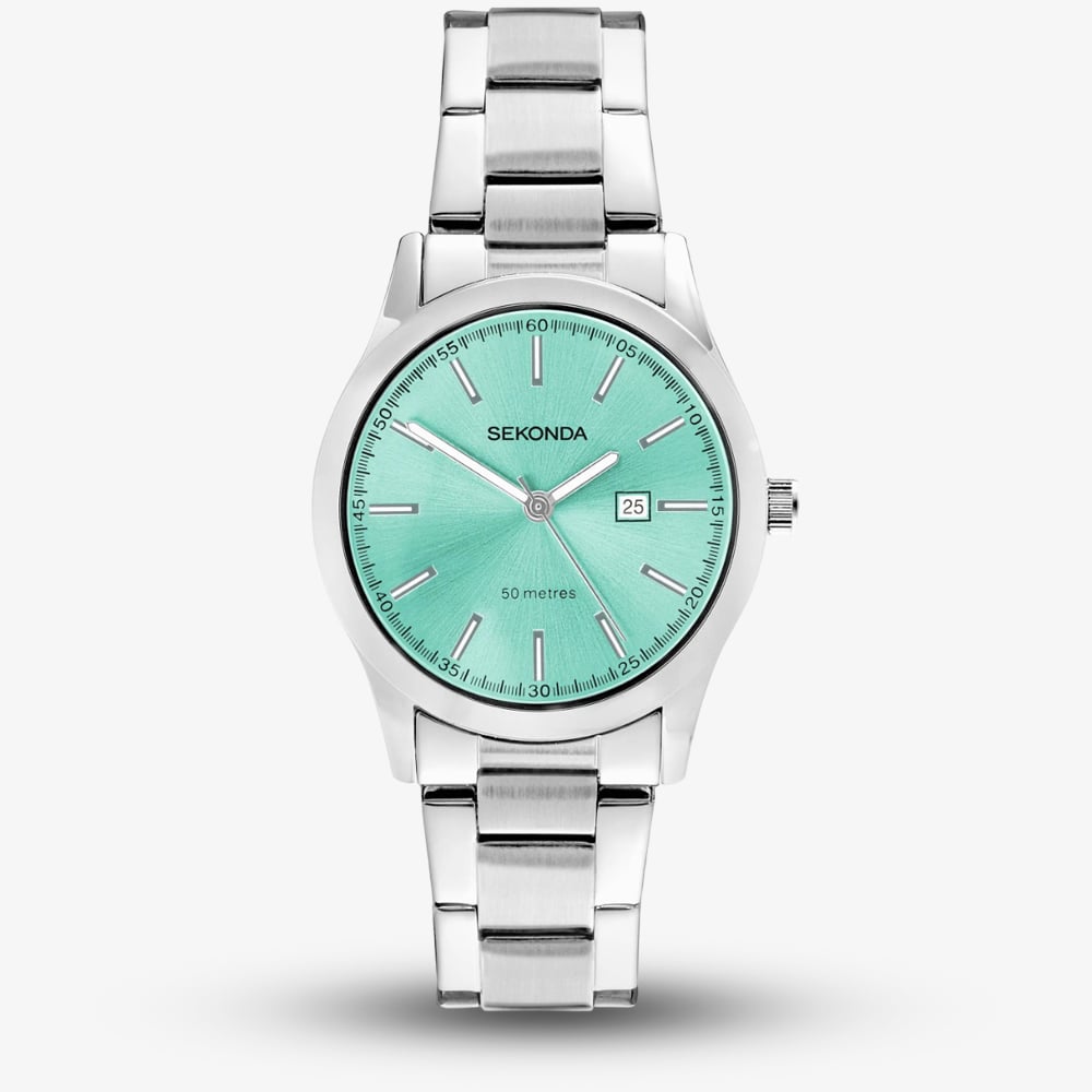 Sekonda Women's   Silver Taylor Classic Turquoise Dial Watch 40719 , BrandAlley