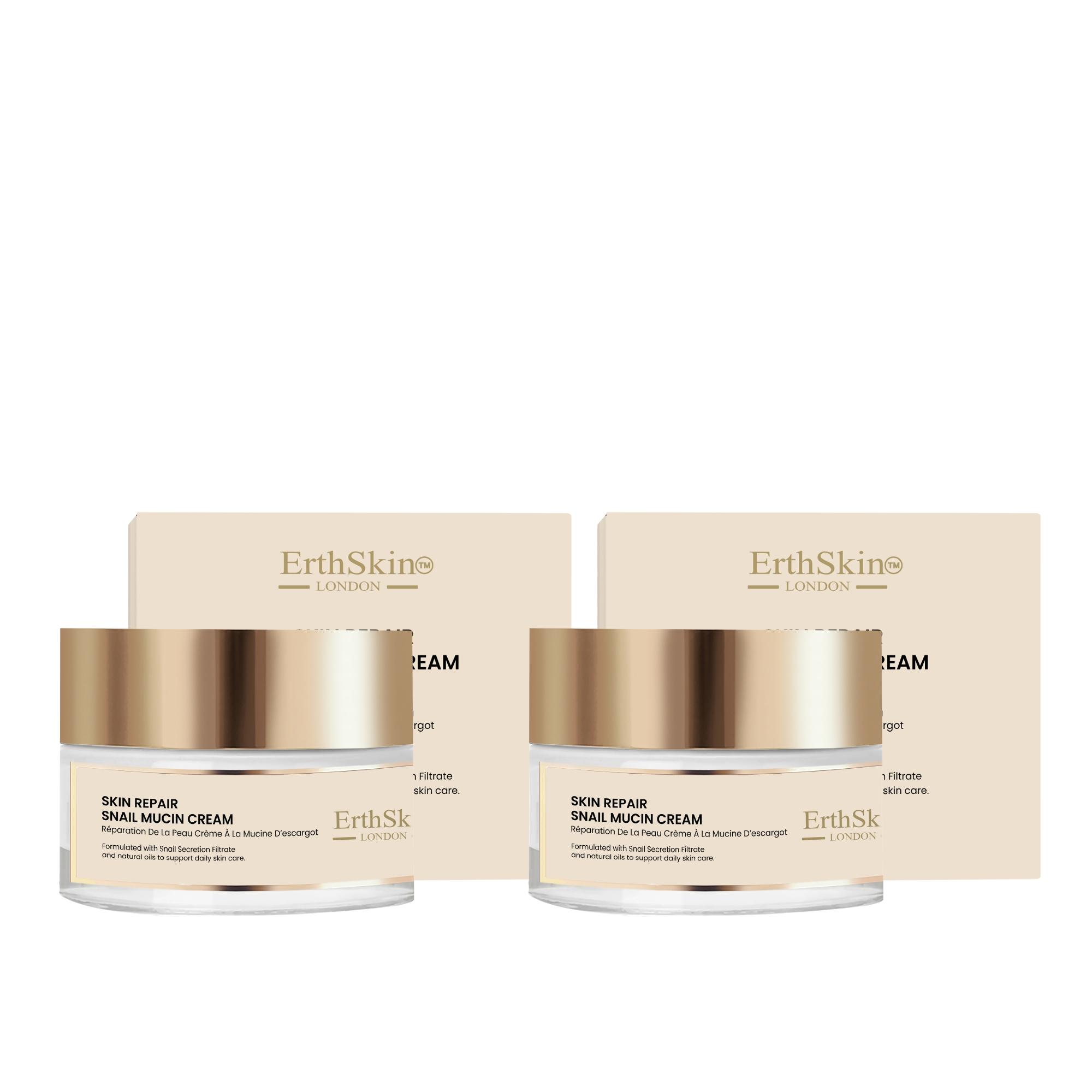 Erth Skin London   2x Skin Repair Snail Mucin Cream 50ml , BrandAlley