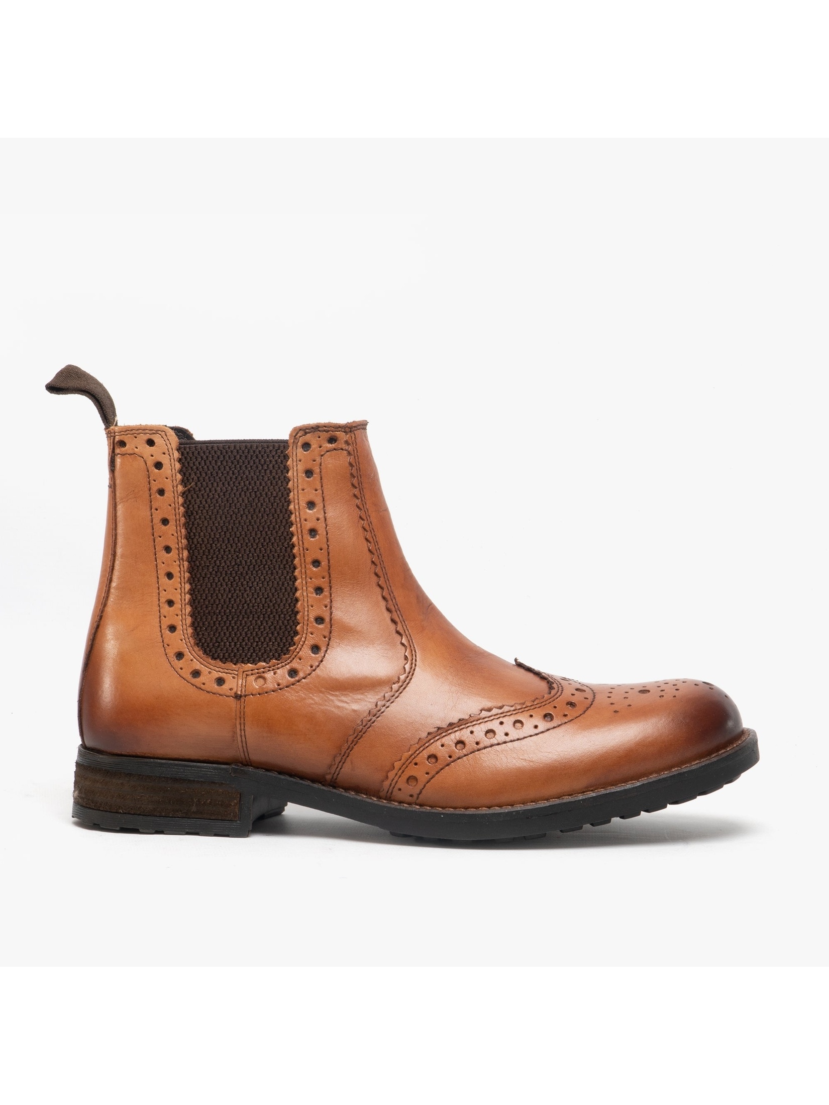 Roamers Men's   Brown Tan Bilbao Chelsea Boots in Size 8, BrandAlley