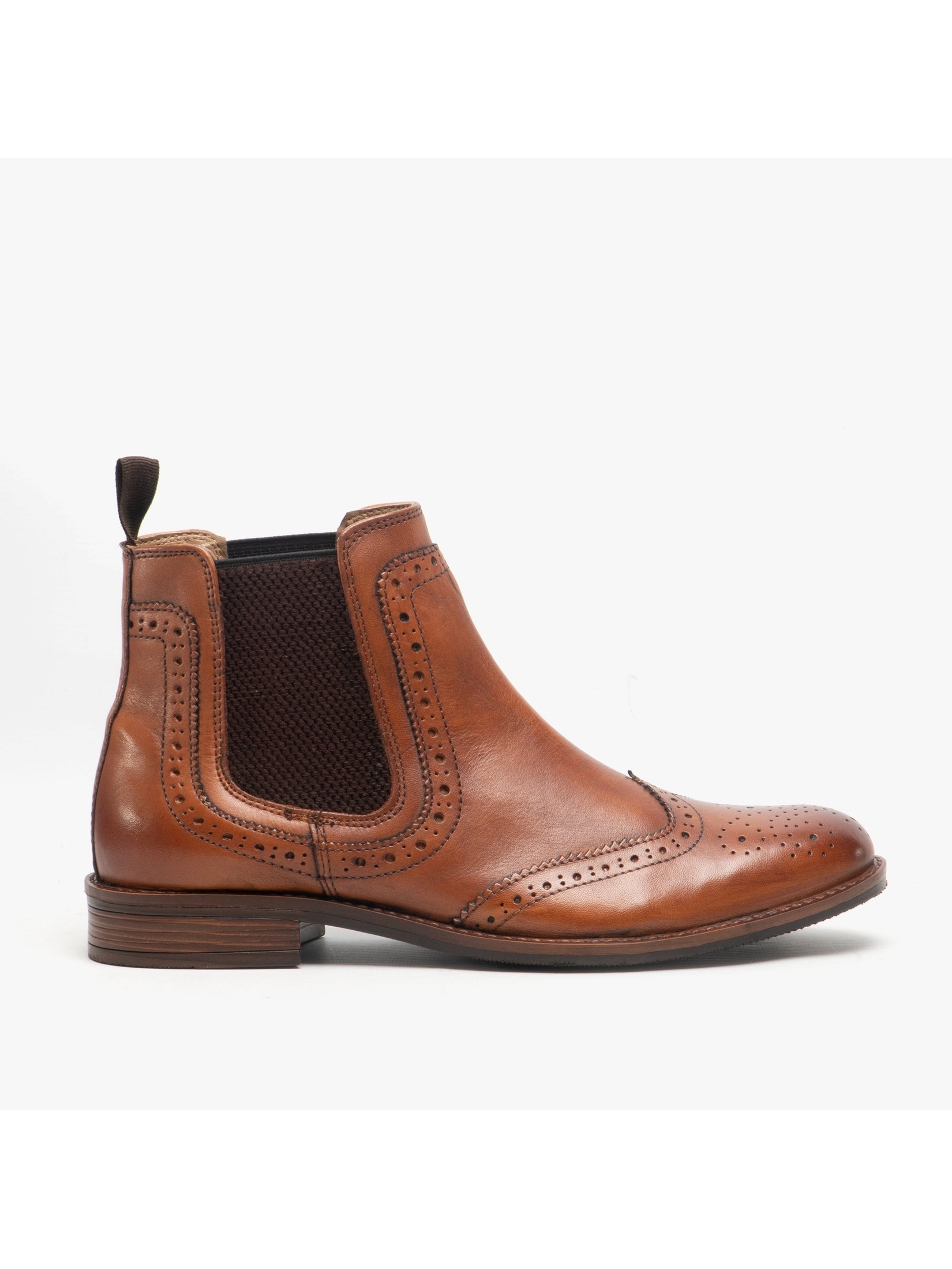 Roamers Men's   Brown Tan Blake Chelsea Boots in Size 9, BrandAlley