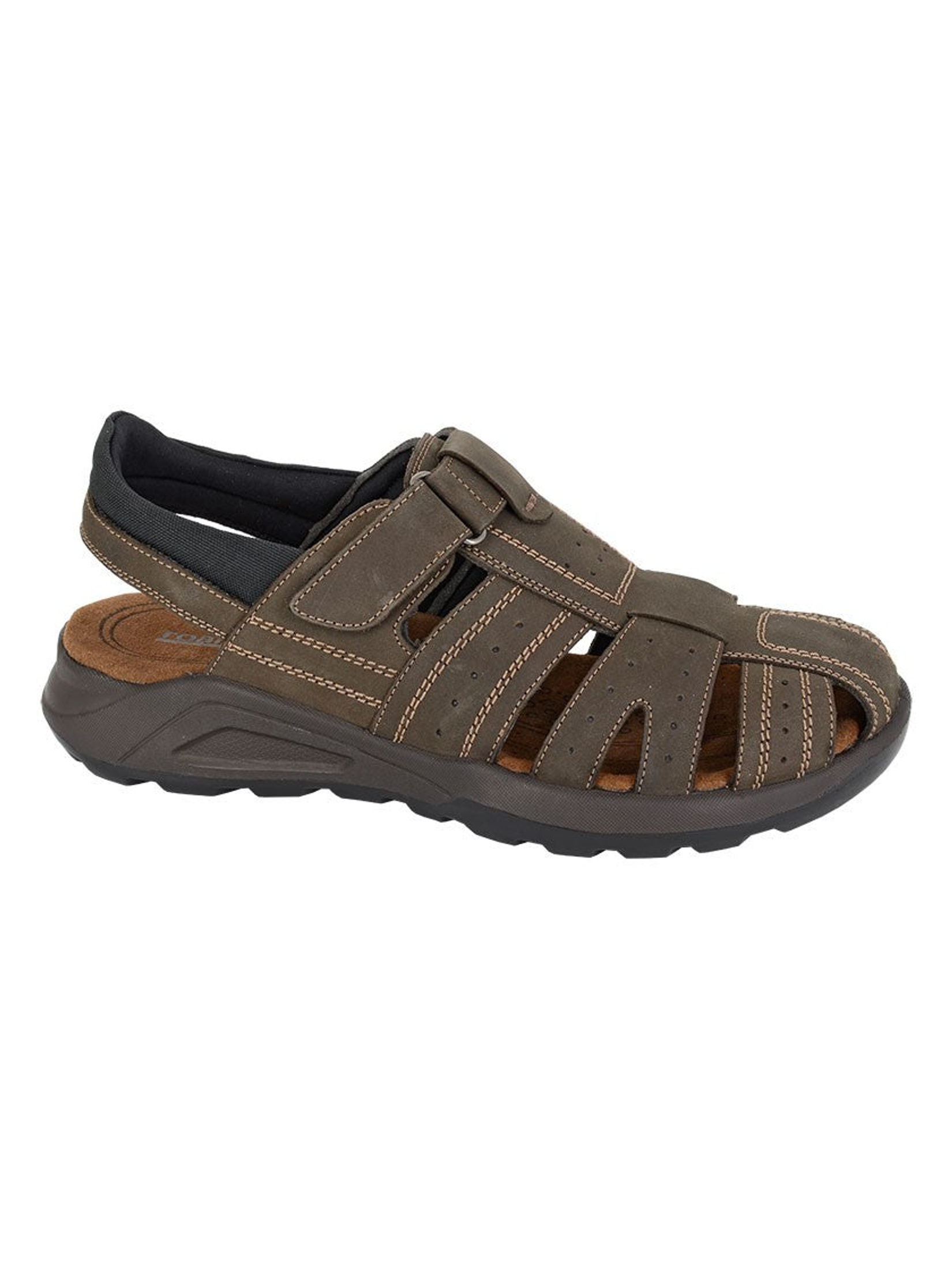 Roamers Men's  Brown M953 Sandals in Size 11, BrandAlley
