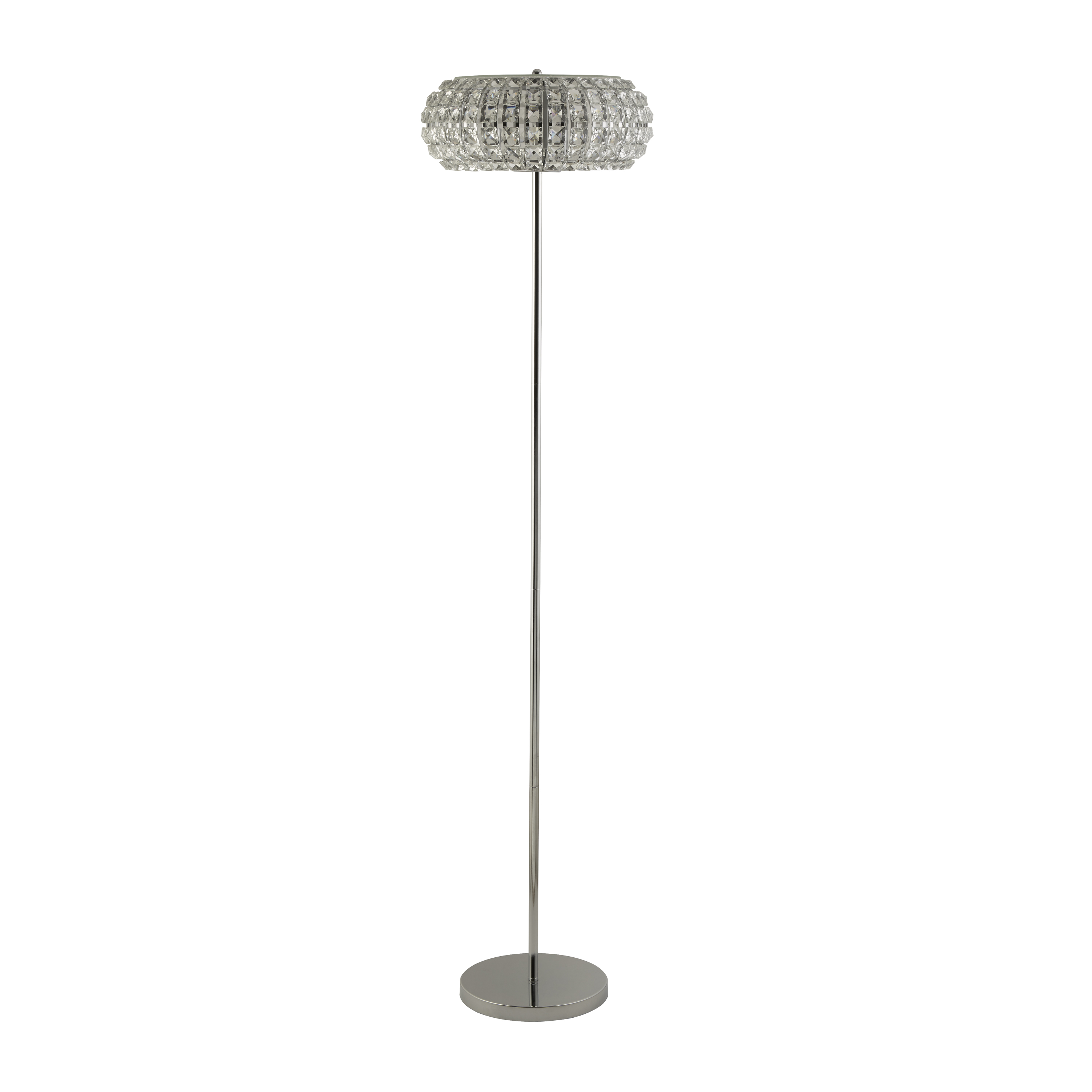 Searchlight   Marylin 3LT Floor Lamp - Chrome Crystal Glass & Sand , BrandAlley