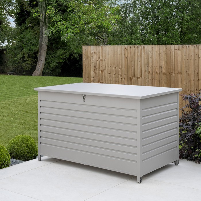 Kettler    Light Grey Aluminium Garden Storage Box Medium H72 X W138 X D67cm , BrandAlley